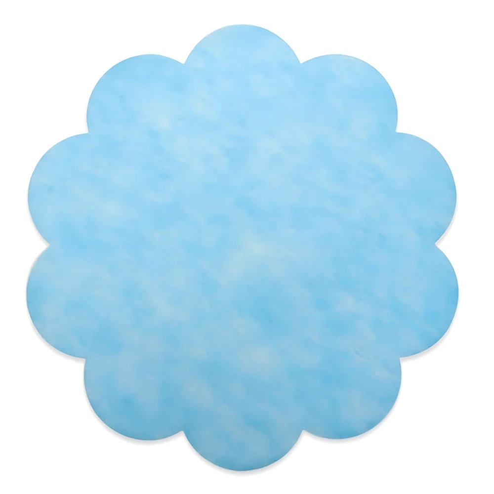 Cerchio sottopiatto azzurro S/100 in TNT da 58cm 25GRS, confezione da 100pz ì