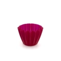 Porta vaso rosso bordeaux plissettato diametro 10-11cm S/20, 1pz.