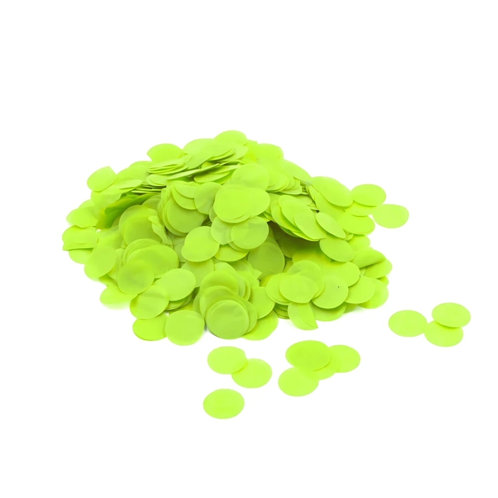 Coriandoli di carta verde lime per palloncini 1,8cm 15g, 1pz.