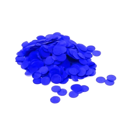 Coriandoli di carta blu scuro per palloncini 1,8cm 15g, 1pz.