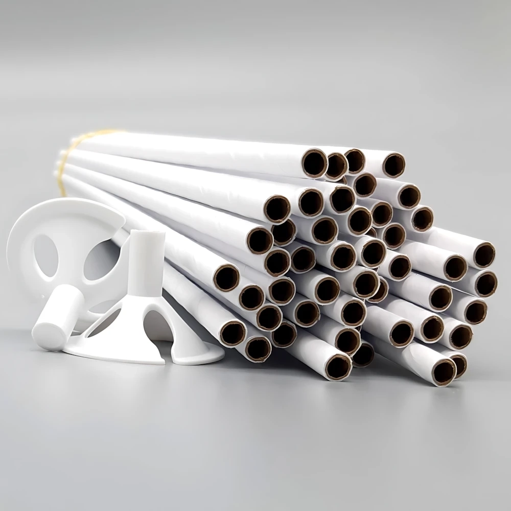 Bastoncino e Valvola Biodegradabile in carta 30cm, 100pz.