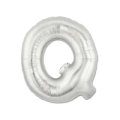 Palloncino Lettera "Q" Argento super shape 40" (101cm) in mylar, 1pz.