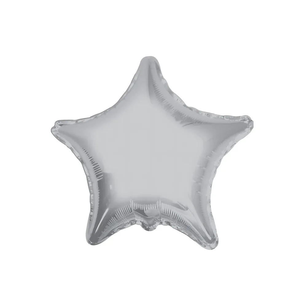 Palloncino Stella Argento super shape 36" (91cm) in mylar, 1pz.