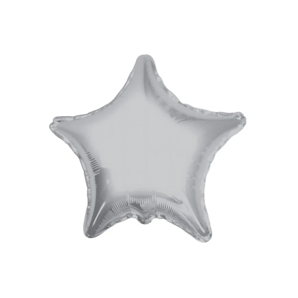 Palloncino Stella Argento super shape 36" (91cm) in mylar, 1pz.
