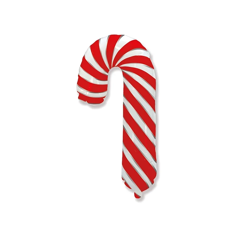 Palloncino Candy Cane Rosso super shape 39" (99cm) in mylar, 1pz.