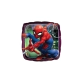 Palloncino Spiderman quadrato standard shape 18" (45cm) in mylar, 1pz.