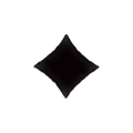 Palloncino Diamante Nero standard shape 18" (45cm) in mylar, 1pz.