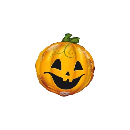 Palloncino Zucca tondo standard shape 18" (45cm) in mylar, 1pz.