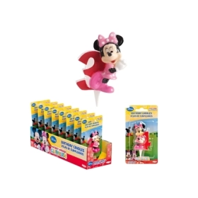 Candelina 3D Minnie numero 3, 1pz.