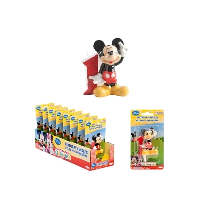 Candelina 3D Topolino numero 1, 1pz.