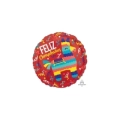 Palloncino Feliz Cumpleanos Fiesta 17" (43cm) in mylar 1pz