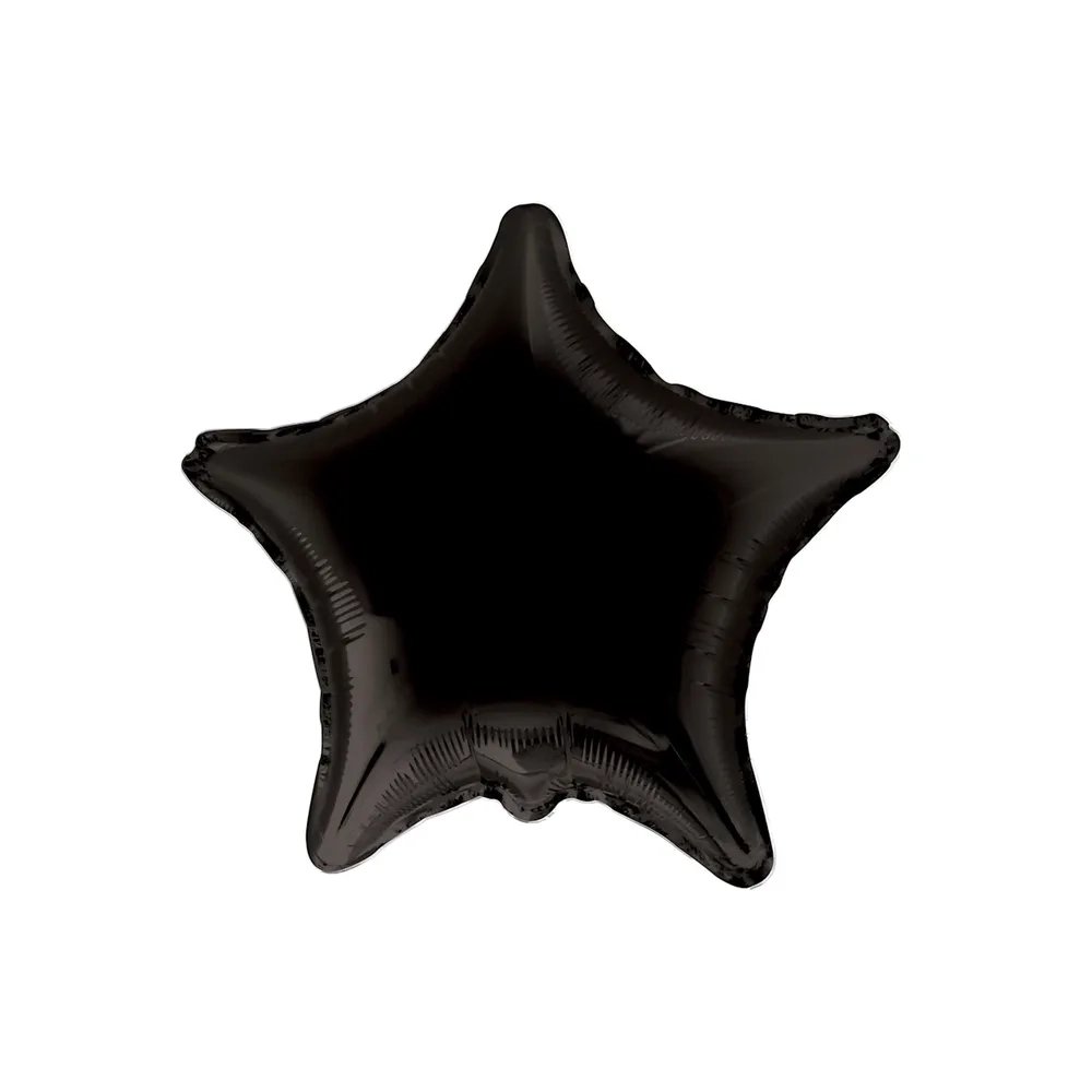 Palloncino Stella Nero super shape 36" (91cm) in mylar, 1pz.