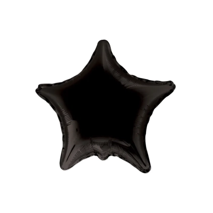 Palloncino Stella Nero super shape 36" (91cm) in mylar, 1pz.