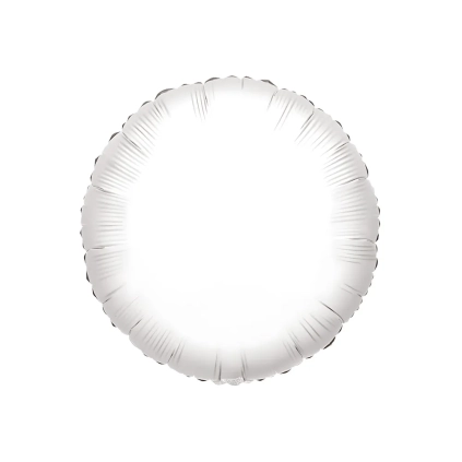 Palloncino tondo Bianco super shape 36" (91cm) in mylar, 50pz.