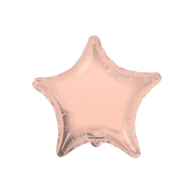 Palloncino Stella Rosa Chiaro Gold super shape 36" (91cm) in mylar, 1pz.