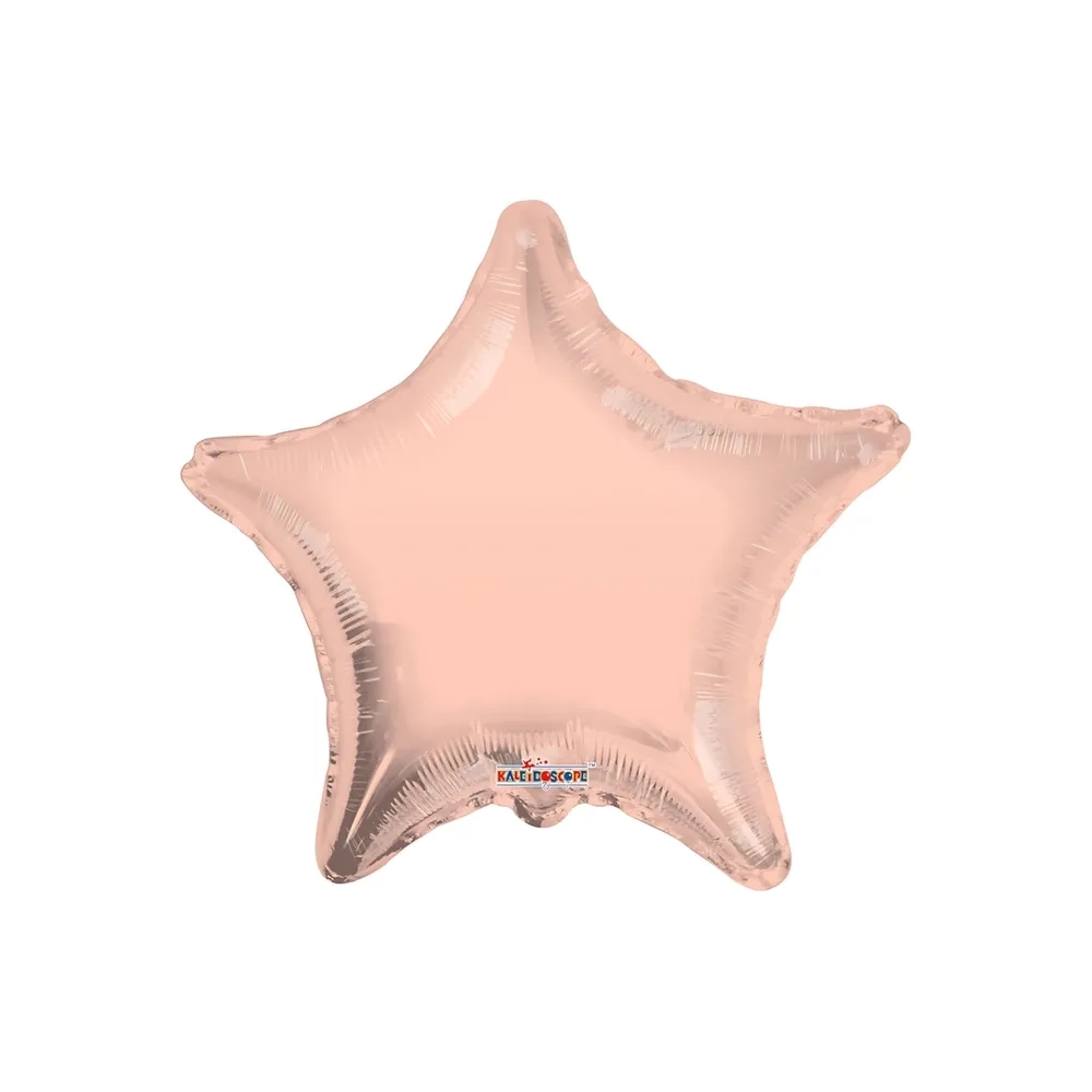 Palloncino Stella Rosa Chiaro Gold super shape 36" (91cm) in mylar, 1pz.