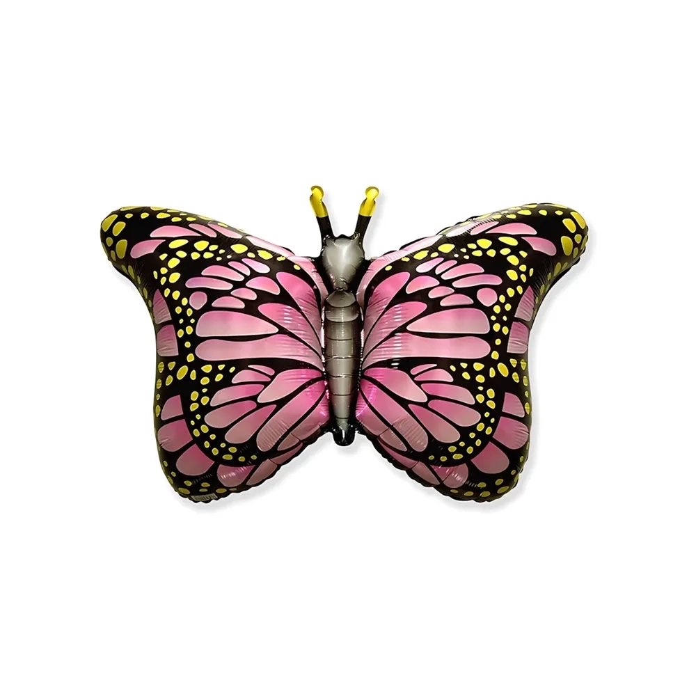 Palloncino Farfalla Fucsia super shape 38" (96cm) in mylar, 1pz.