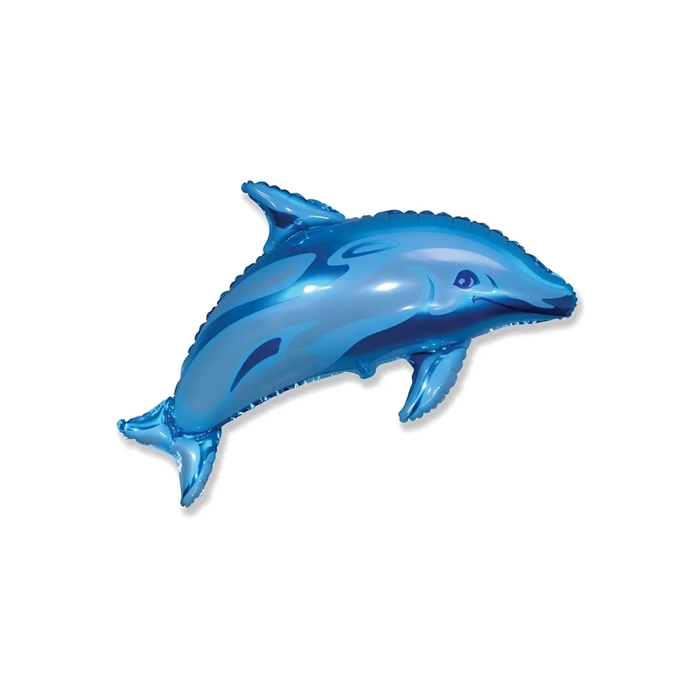 Palloncino Delfino blu super shape 37" (93cm) in mylar, 1pz.