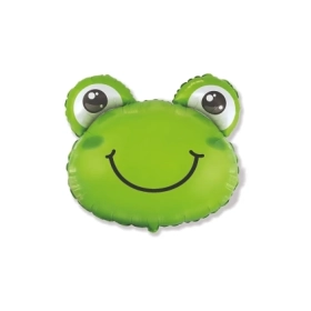 Palloncino testa di Rana super shape 27" (68cm) in mylar, 1pz.