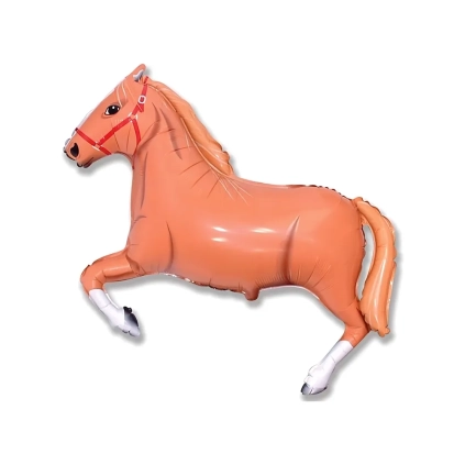 Palloncino Cavallo Marrone mega shape 42" (106cm) in mylar, 1pz.