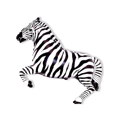 Palloncino Zebra mega shape 42" (106cm) in mylar, 1pz.