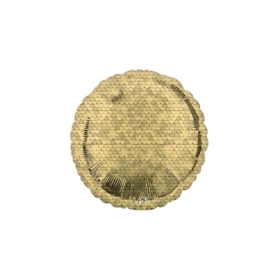 Palloncino Paillettes oro standard shape 18" (45cm) in mylar, 1pz.