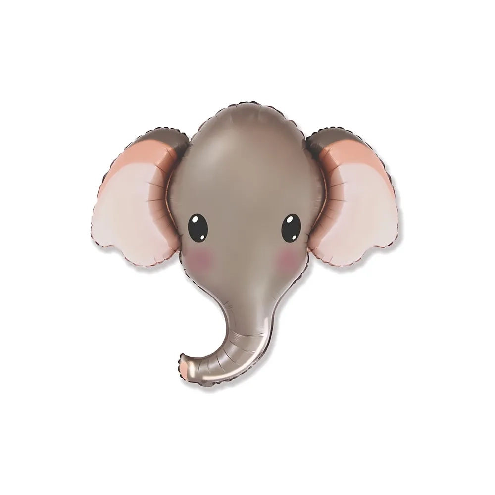 Palloncino Elefante Grigio super shape 32" (81cm) in mylar, 1pz.