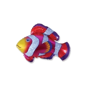 Palloncino Pesce Pagliaccio super shape 32" (81cm) in mylar, 1pz.