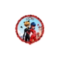 Palloncino Miraculous Ladybug Cat Noir standard shape 18" (45cm) in mylar, 1pz.