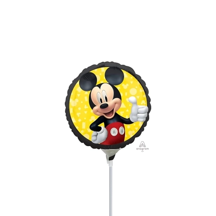 Palloncini Topolino Forever mini shape 9" (22cm) in mylar, 5pz.