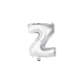 Palloncino Lettera Z Argento mini shape 14" (35cm) in mylar, 1pz.