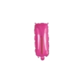 Palloncino Lettera I fucsia mini shape 14" (35cm) in mylar, 1pz.