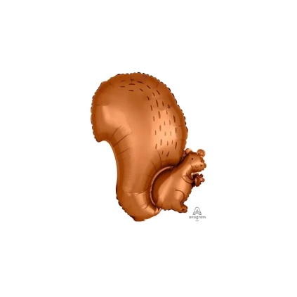 Palloncino Scoiattolo standard shape 20" (50cm) in mylar, 1pz.