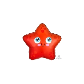 Palloncino Stella Marina mini shape 16" (40cm) in mylar, 1pz.