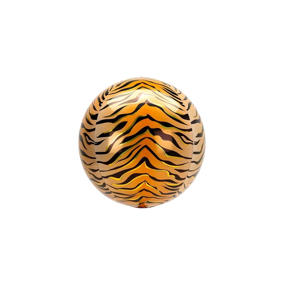 Palloncino sferico Tigrato orbz 16" (40cm) in mylar, 1pz.