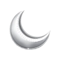 Palloncino Luna Argento super shape 36" (91cm) in mylar, 1pz.