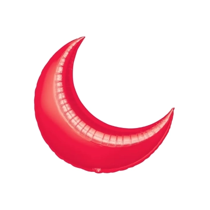 Palloncino Luna Rosso super shape 36" (91cm) in mylar, 1pz.