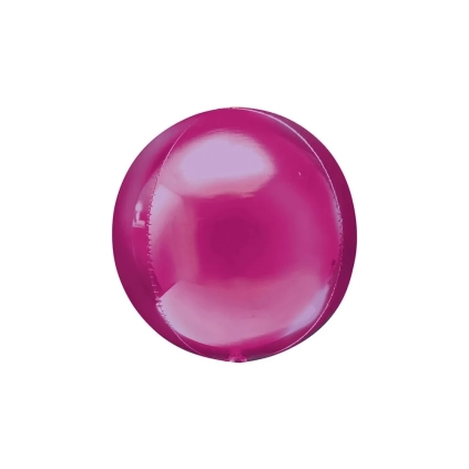 Palloncino Sfera Fuxia standard shape 22" (55cm) in mylar, 1pz.