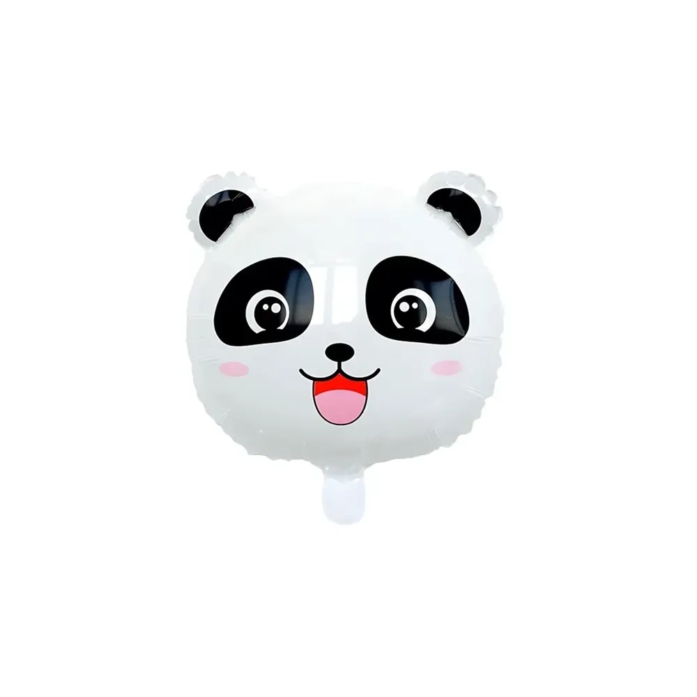 Palloncino testa Panda standard shape 18" (45cm) in mylar, 1pz.