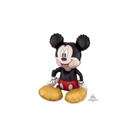 Palloncino 3D Topolino - Mickey Seduto standard shape 18" (45cm) in mylar, 1pz.