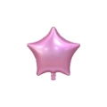 Palloncino Stella Rosa Satinato standard shape 19" (48cm) in mylar, 1pz.