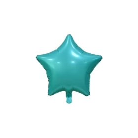 Palloncino Stella Verde bottiglia Satinato standard shape 19" (48cm) in mylar, 1pz.