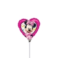 Palloncini Topolina-Minnie cuore mini shape 9" (22cm) in mylar, 5pz.
