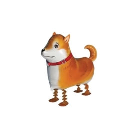 Palloncino cane Shiba Inu Pet Walker airwalker 24" (60cm) in mylar, 1pz.