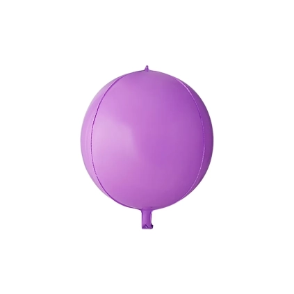 Palloncino Sfera Viola Macaron standard shape 22" (55cm) in mylar, 1pz.