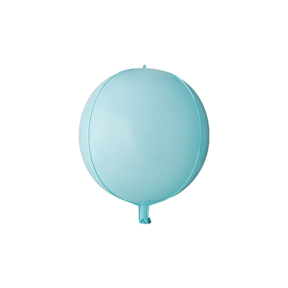 Palloncino Sfera Celeste Macaron standard shape 22" (55cm) in mylar, 1pz.