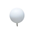 Palloncino Sfera Bianco Macaron standard shape 22" (55cm) in mylar, 1pz.