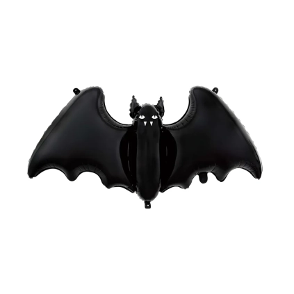 Palloncino Pipistrello nero mega shape 48" (121cm) in mylar, 1pz.