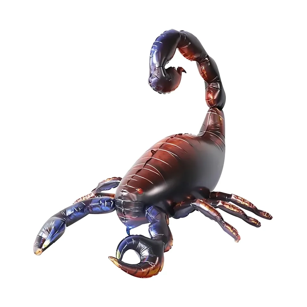Palloncino 4D Scorpione mega shape 50" (127cm) in mylar, 1pz.