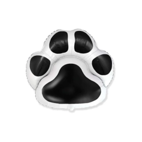 Palloncino Impronta Animale Nera super shape 30" (76cm) in mylar, 1pz.